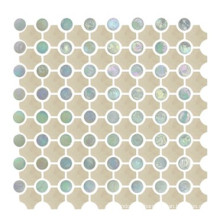 Azulejo de cuero de imitación, Azulejo de mosaico de cerámica, Mosaico redondo